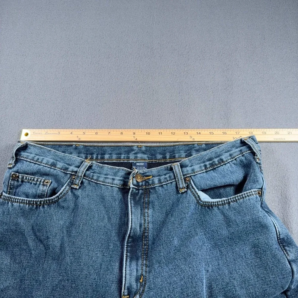 Full Blue Men's Fleece Lined Jeans Outdoor Workwear Denim HB003 Bonded sz 36x32